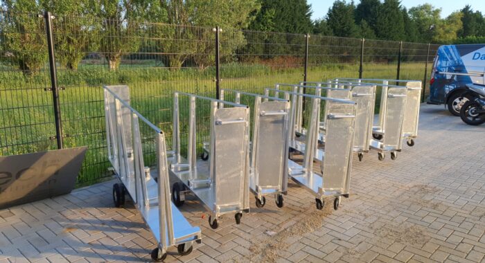 Aluminium transportkarren